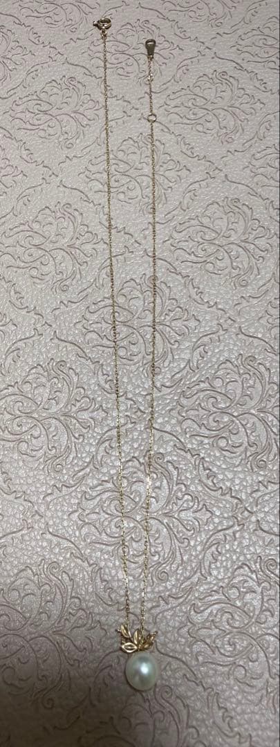 agate パールネックレス　K10 YG