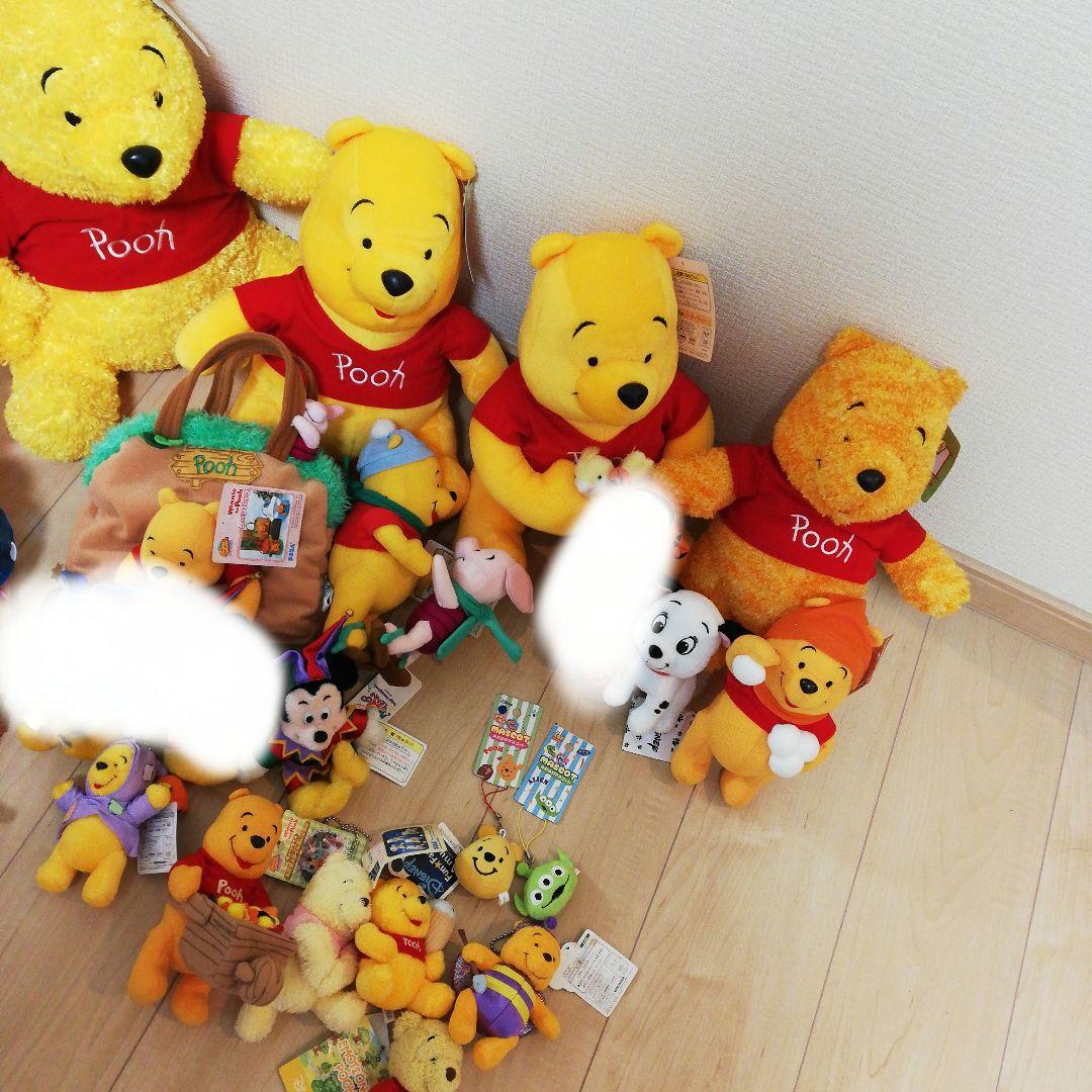 ディズニー　プーさん　ミッキー　 ぬいぐるみセット　キーホルダー　レトロ　レア