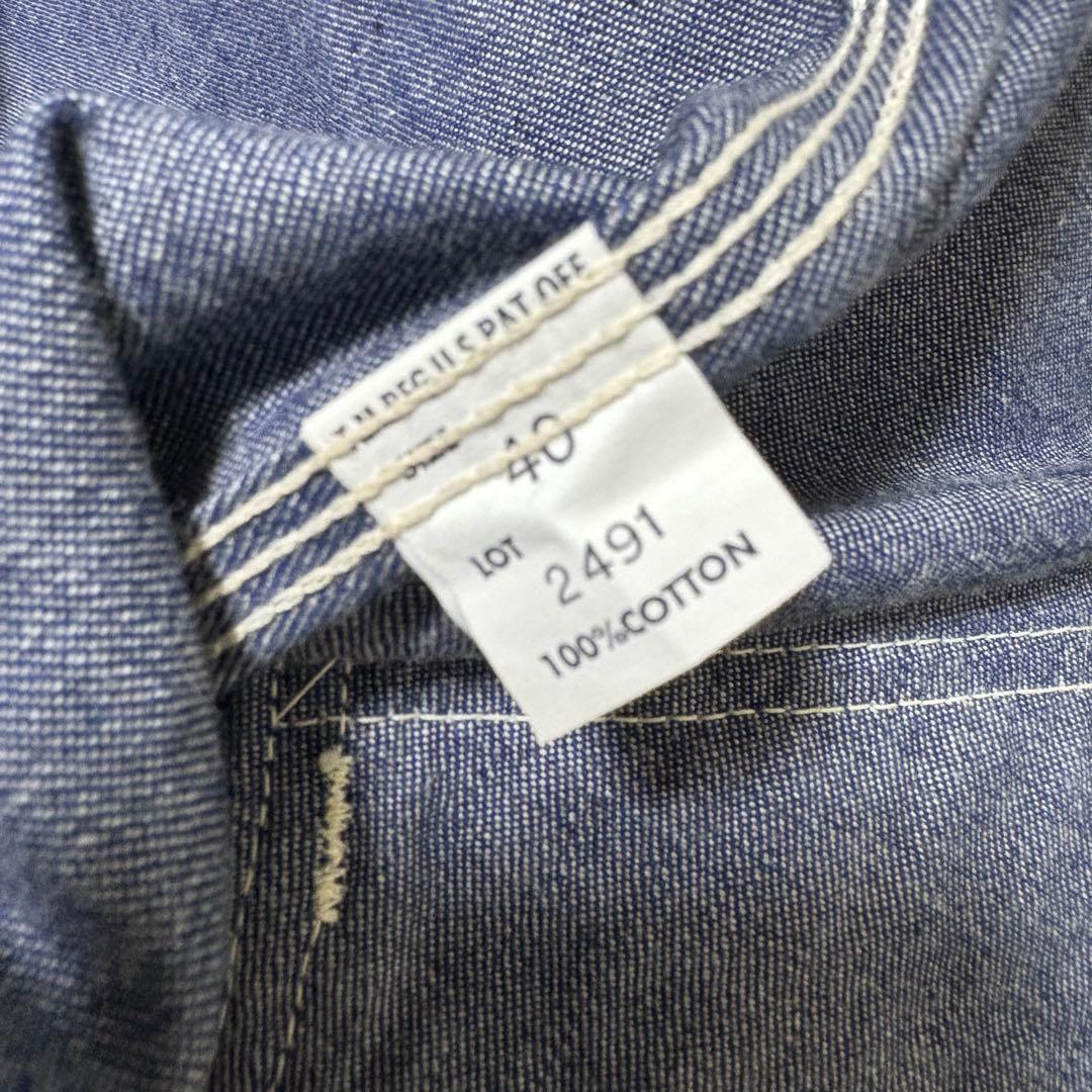 Lee 91-B デニムジャケット L 真紺 TALONジップ 猫目ボタン