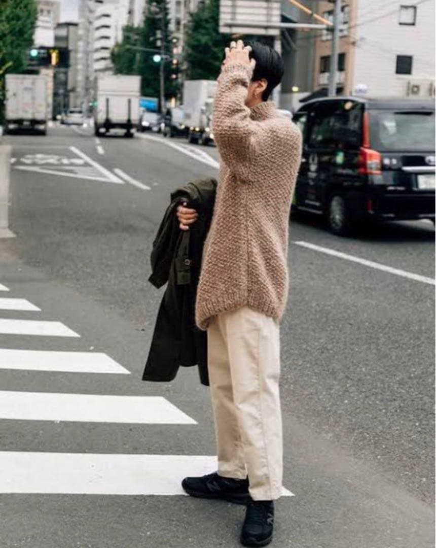トップス SEEALL HAND OVERSIZED HIGH NECK SWEATER