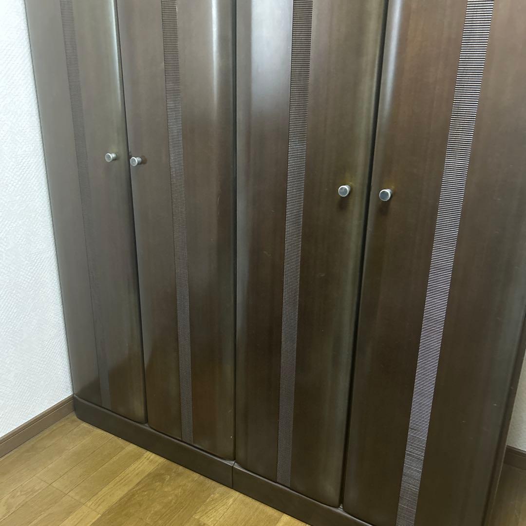 婚礼家具 ワードローブ 洋服タンス 大塚家具 両開き たのメル便 棚板高さ調節可