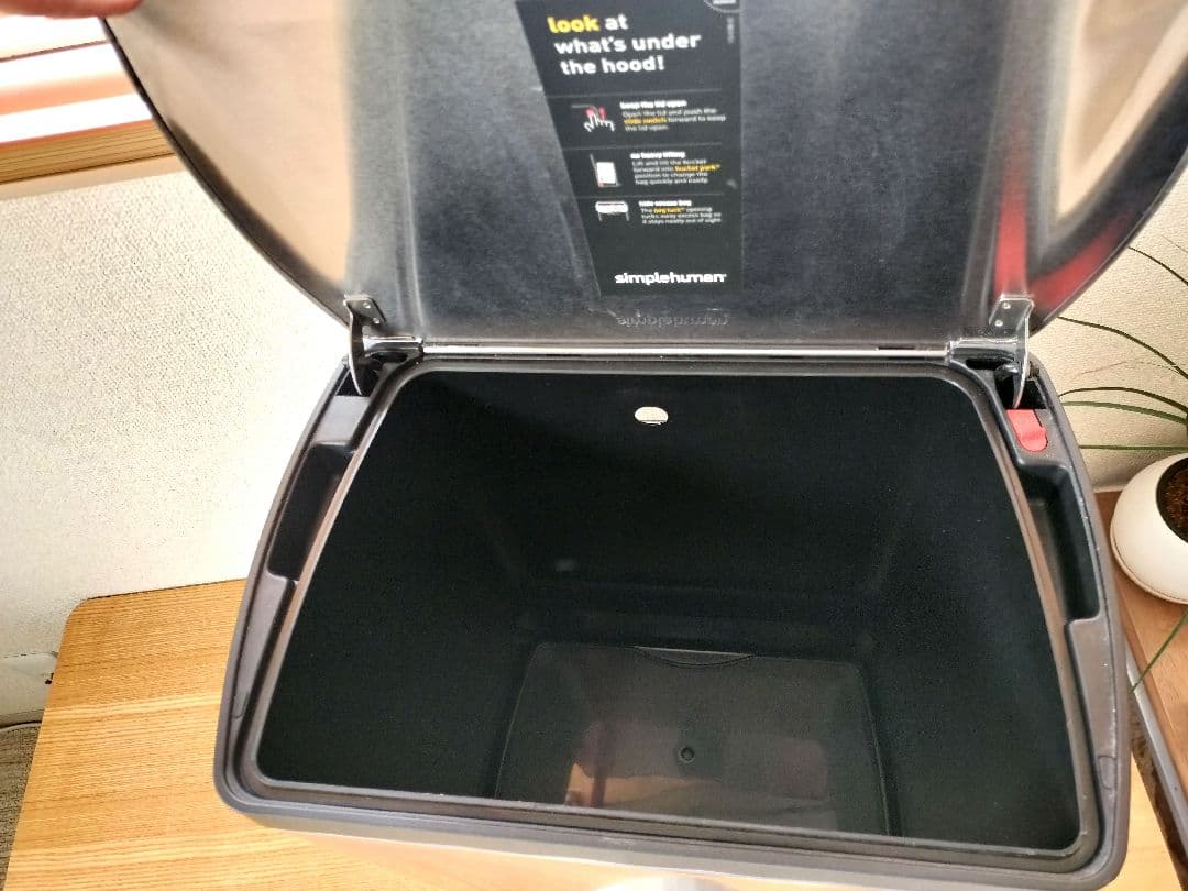 美品 simple human ステンレス ゴミ箱 30L