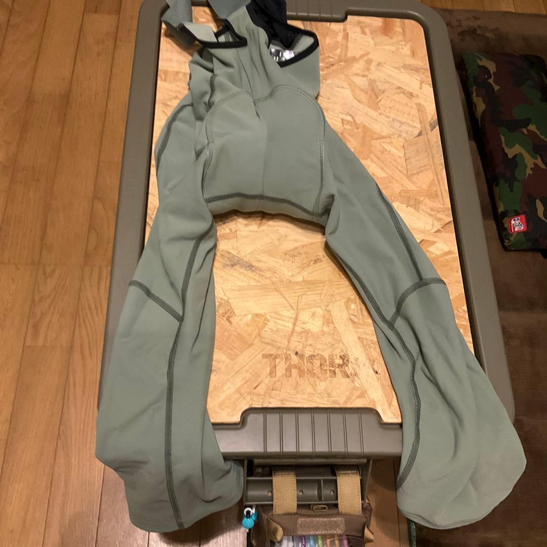 パスノーマルスタジオ Essential ビブニッカー オリーブ XS 裏起毛