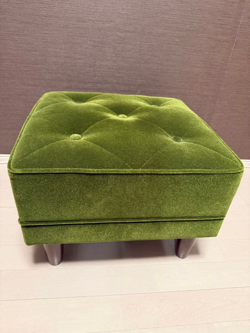 KARIMOKU60 カリモク　オットマン モケットグリーン