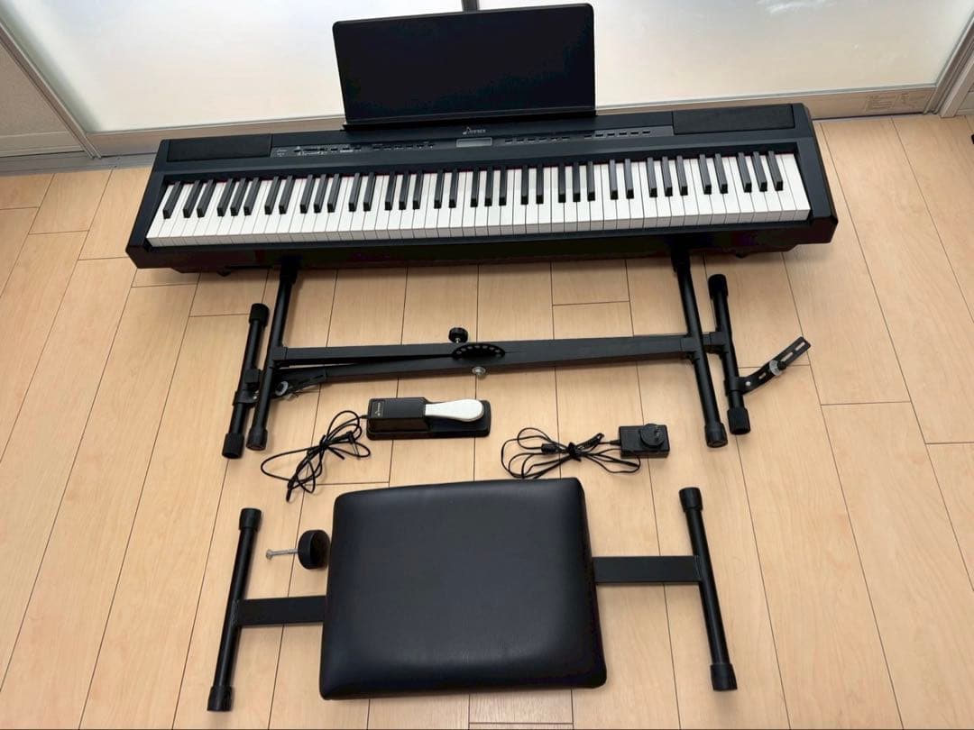 Donner 電子ピアノ 88鍵盤｜スタンド・椅子・ペダル付き｜動作良好 美品