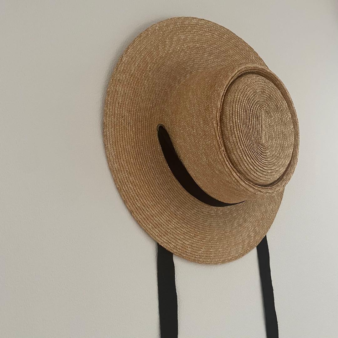 試着のみ新品未使用　wicagrocery ストローハット