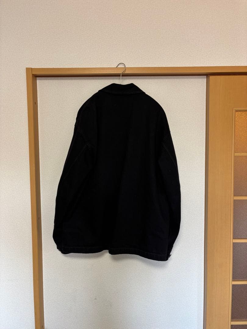 ユニクロU オーバーサイズカラーデニムジャケット Lサイズ 黒