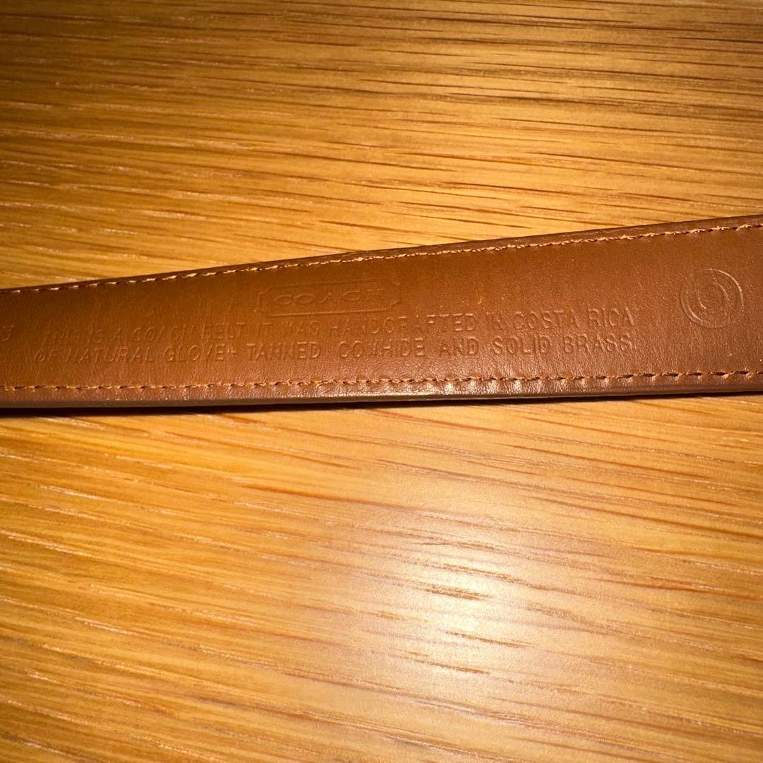 コーチ　ベルト　ブラウン　75 全90㎝　キャメル　ヴィンテージ　オールドコーチ