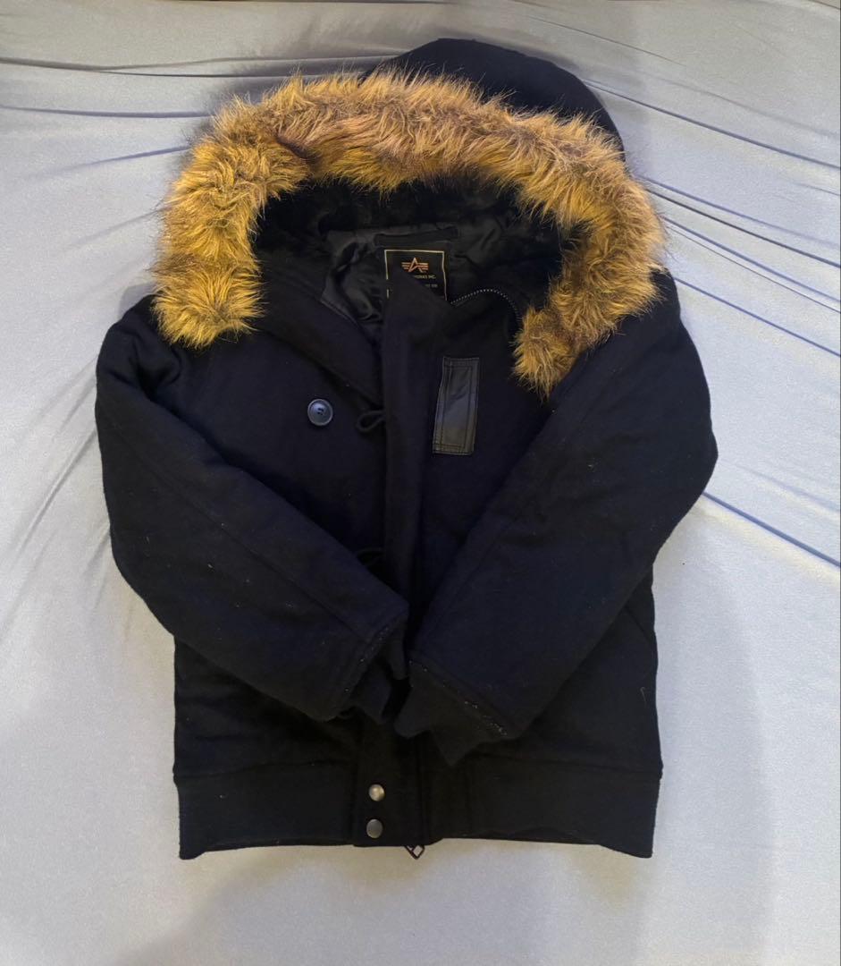 ALPHA n2b ファー付きミリタリージャケット Mサイズ y2k