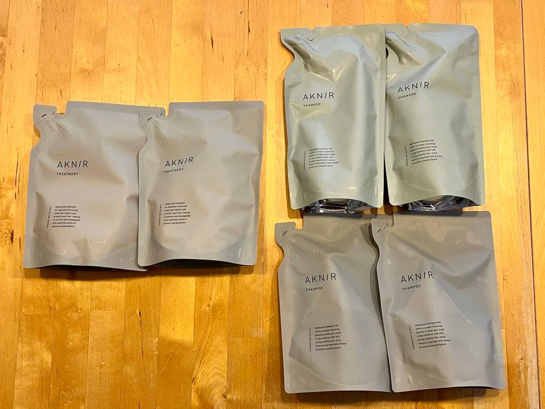 AKNIR シャンプー×4 トリートメント×2 詰め替え用6個セット