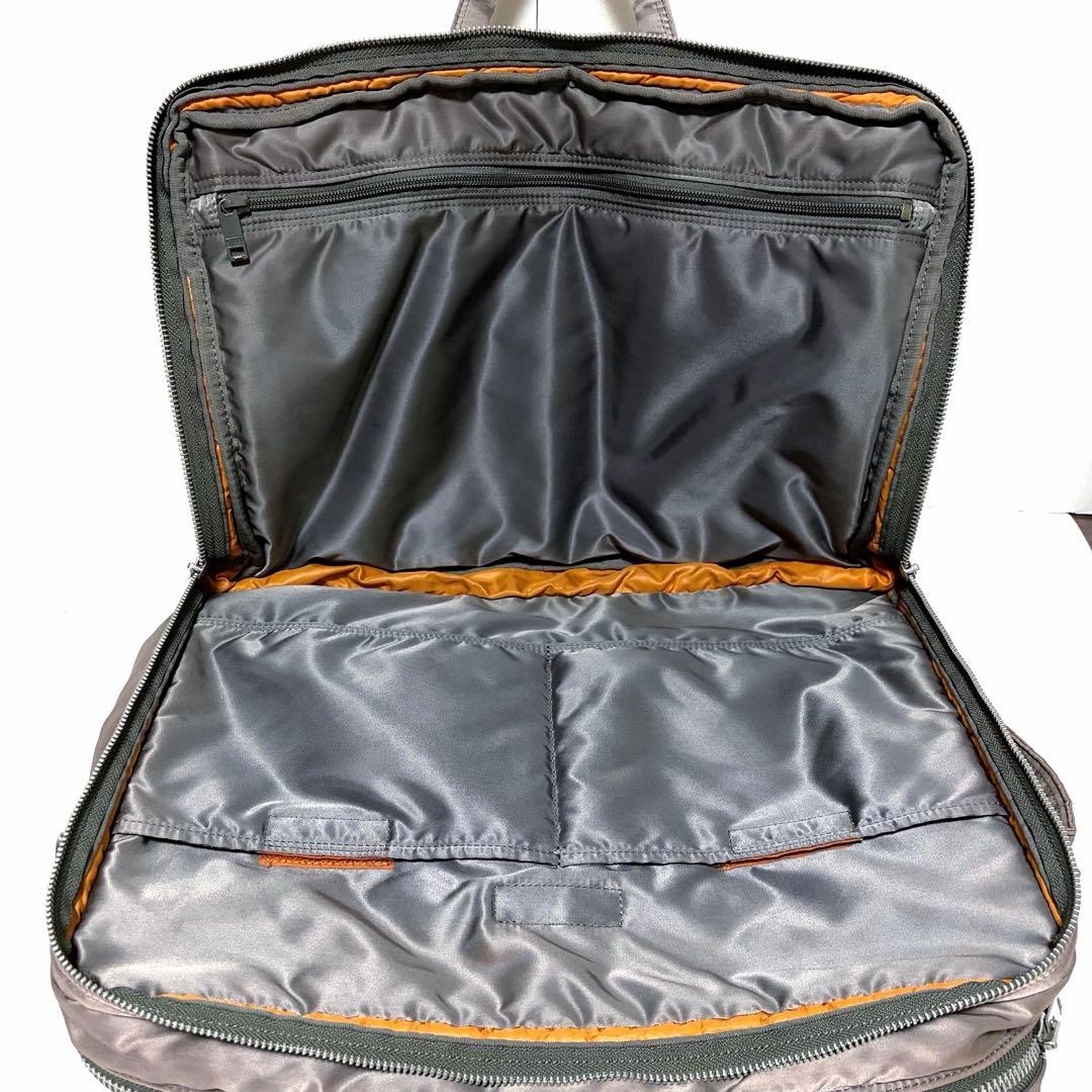 新型✨極美品 ポータータンカー ビジネスバッグ3way 2層 A4可 グレー