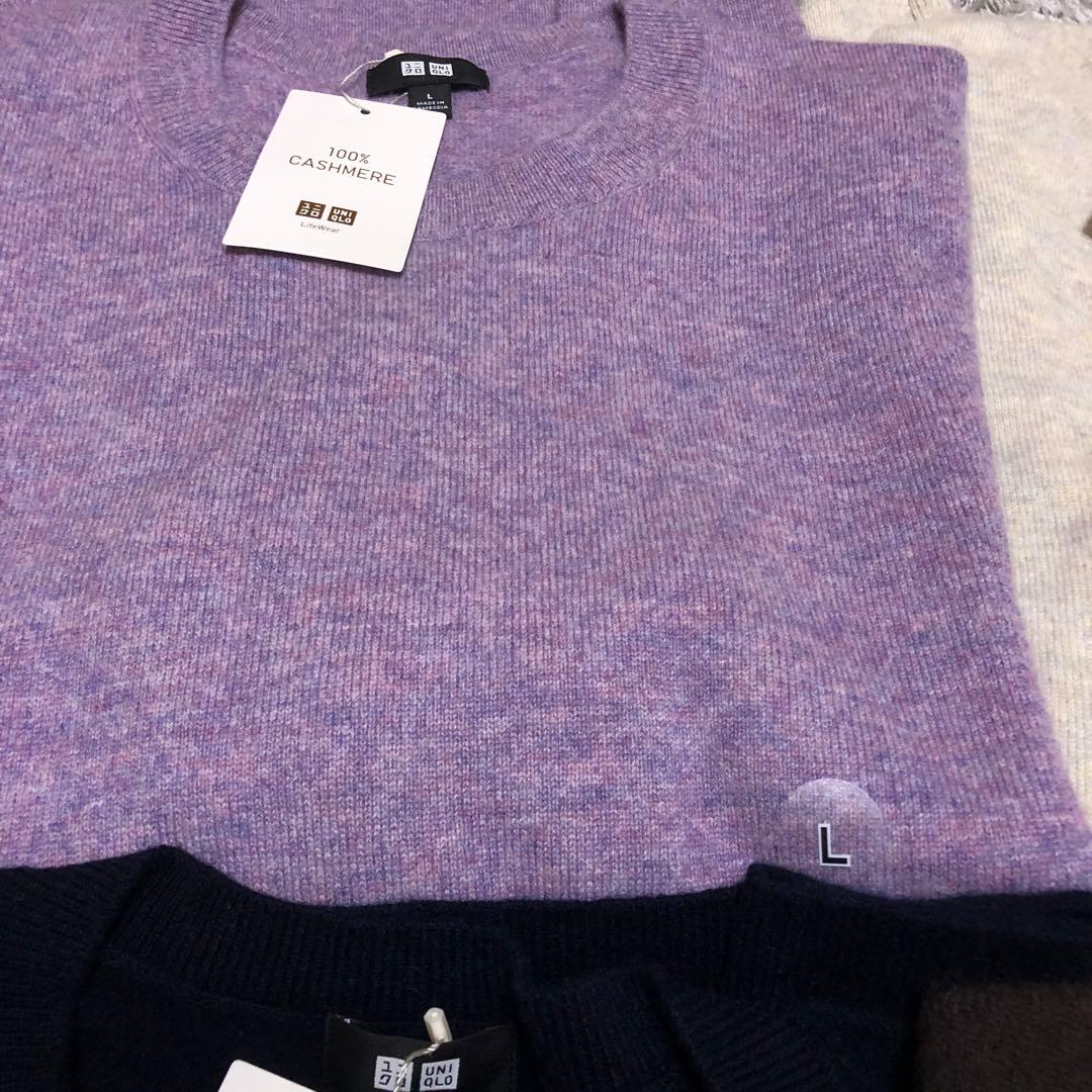 ポ*コ様 ユニクロ　カシミヤ100% ニットセーター Lサイズ 6色セット　新品
