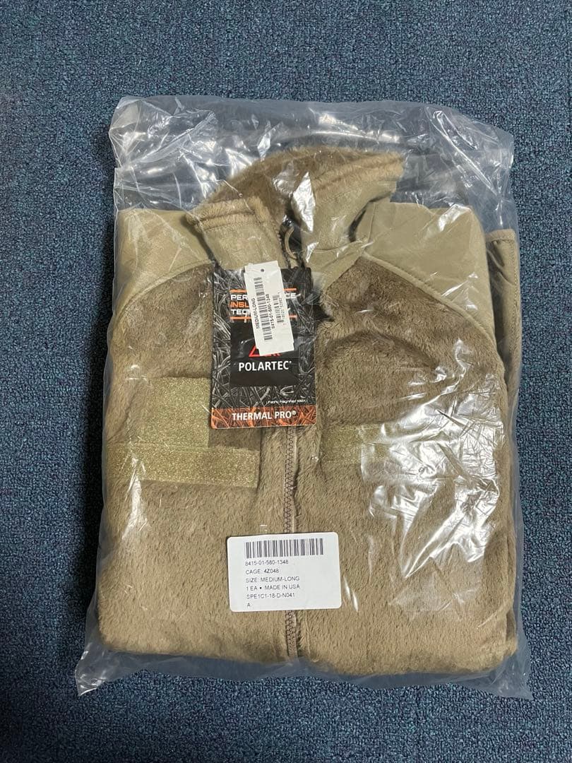 米軍実物 未使用品ECWCS LEVEL3 ポーラテック フリース M-Lサイズ