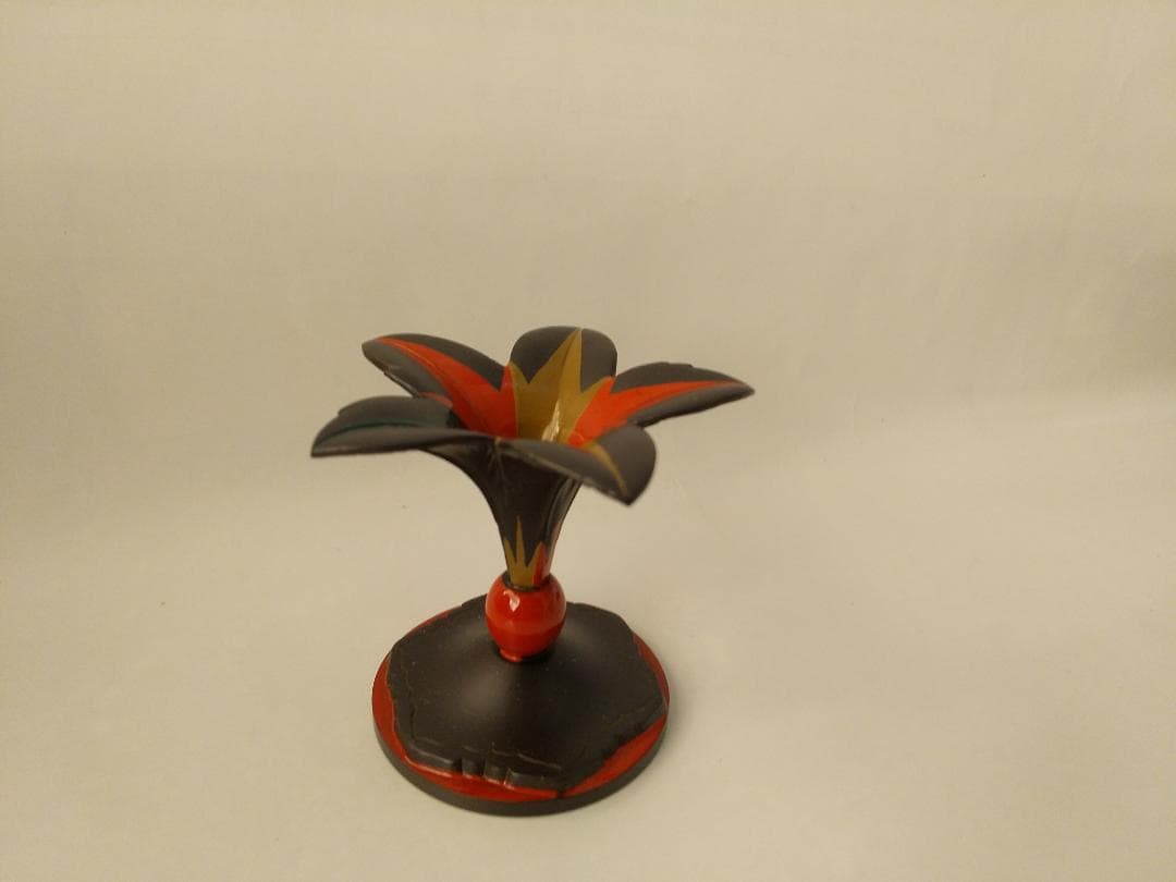 色繪 突羽根蓋置 高岡銅器 金森彦兵衛 作 蓋置 茶道具 逸品 共箱 栞 新品