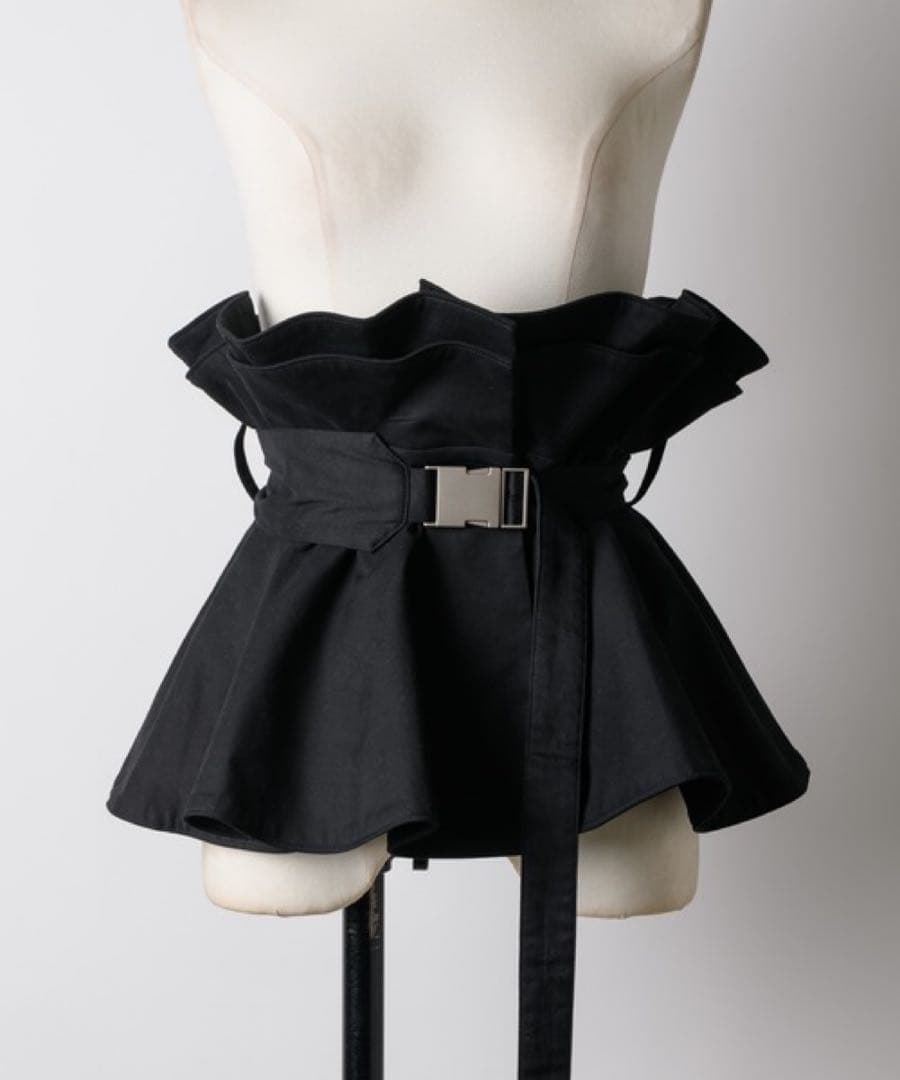 ラベルエチュード　サークルフレアボリュームベルト　ブラック