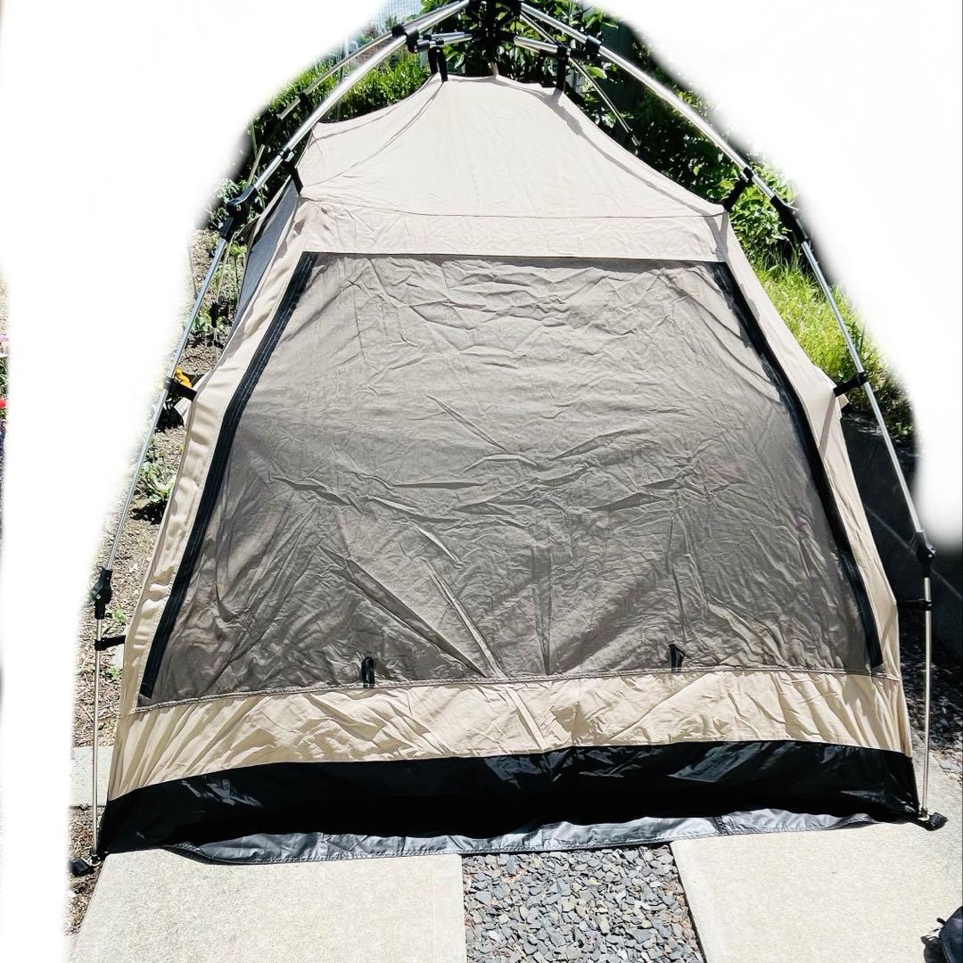 DOD ワンタッチテントM ベージュ ブラック
