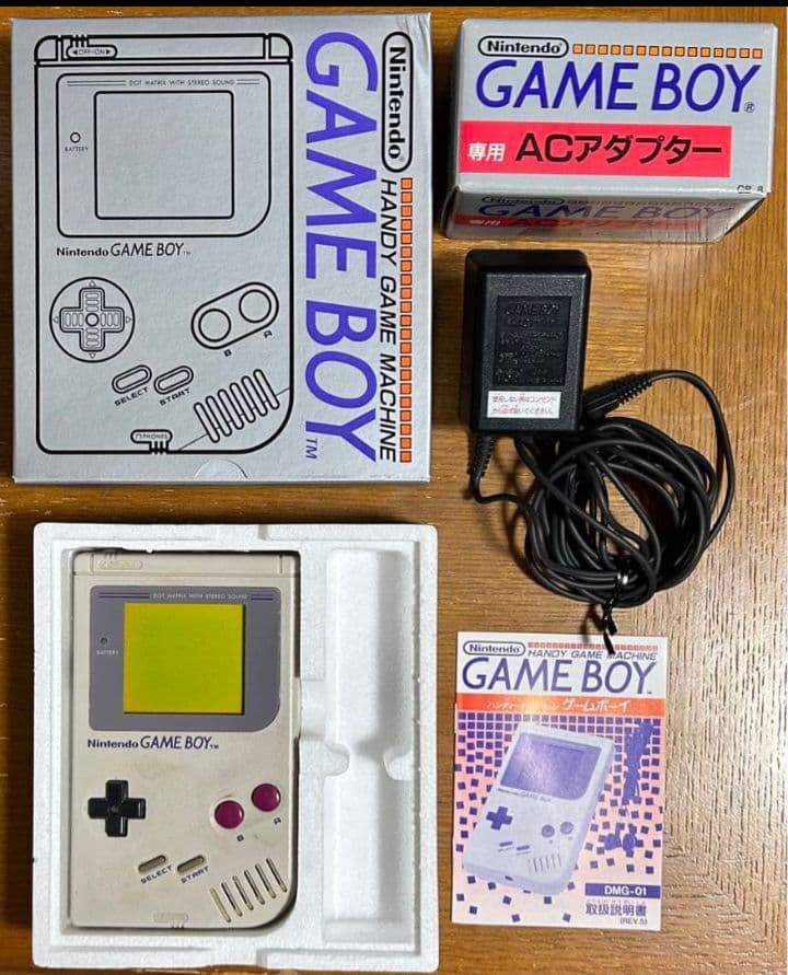 【ジャンク】初代ゲームボーイと純正ACアダプター