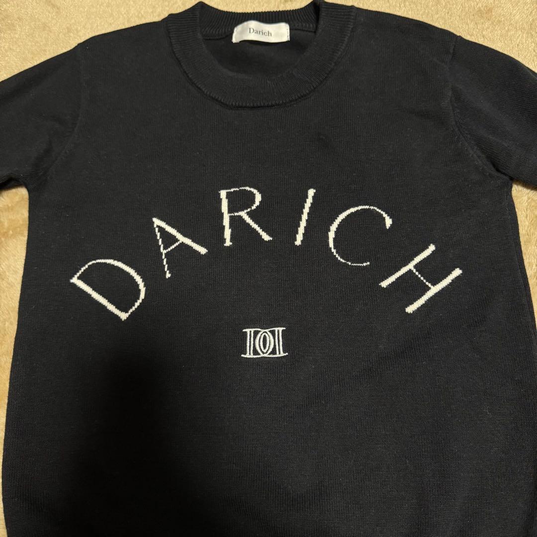 darich ダーリッチ ロゴニットトップス ブラック