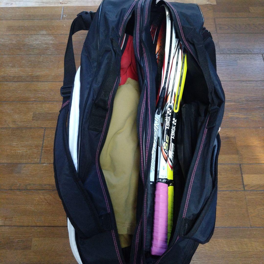 YONEX テニスラケット 3本セット バッグ ハーフパンツ付き