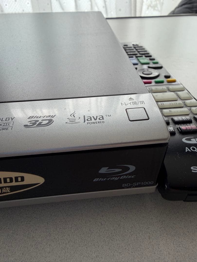 SHARP BD-SP1000 3Dブルーレイレコーダー