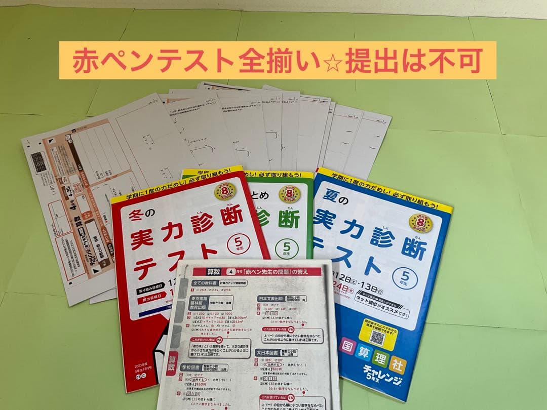 【未記入】チャレンジ5年生　2023年度まるごと1年分！【即購入可】