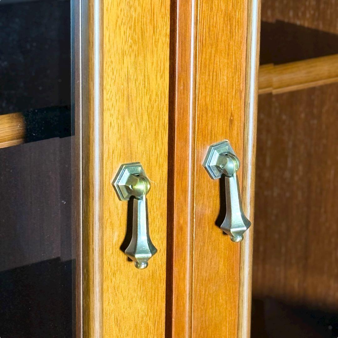 HR841 マルニ木工　地中海シリーズ　ミドルボード60 ガラスキャビネット