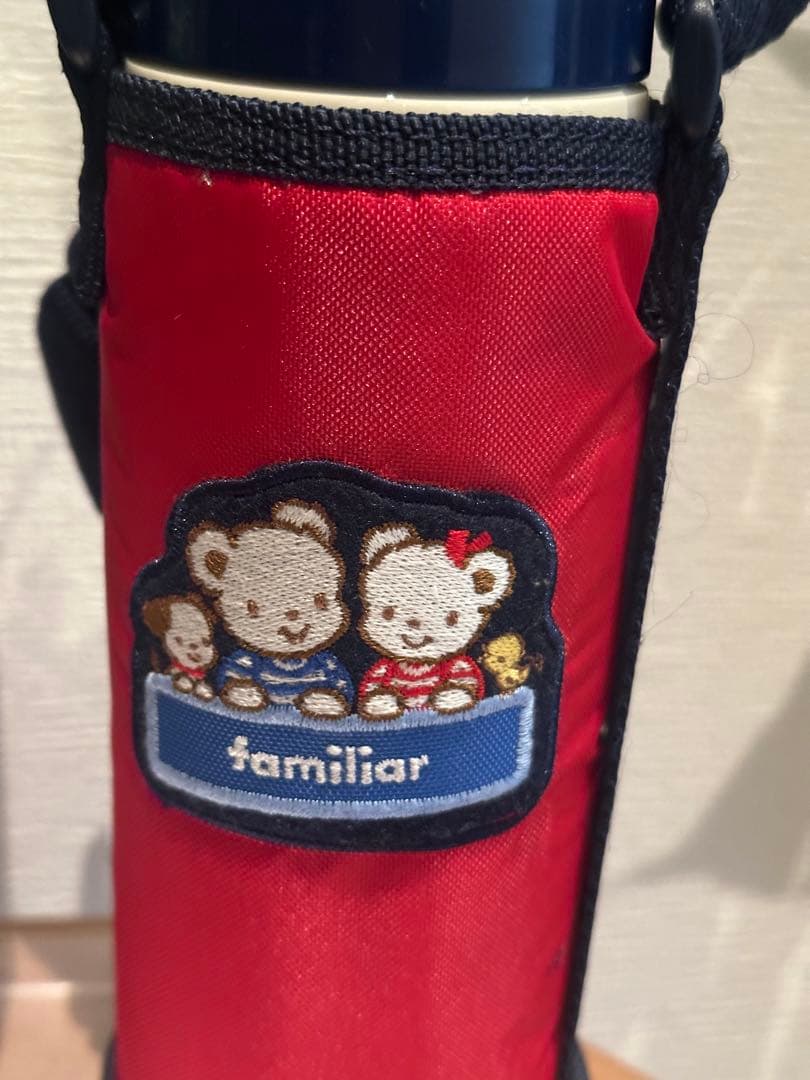 キャップユニットなし未使用ファミリアステンレスボトル タイガーサハラ　ポーチ付き