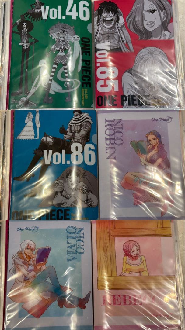 ワンピースA4クリアファイル　ONE PIECEコミックカバー　投票　一番くじ