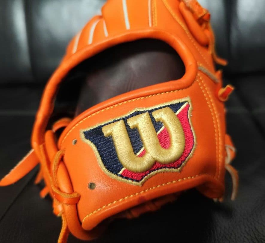 Wilson ウィルソン D-MAX 一般軟式 外野用グローブ オレンジ