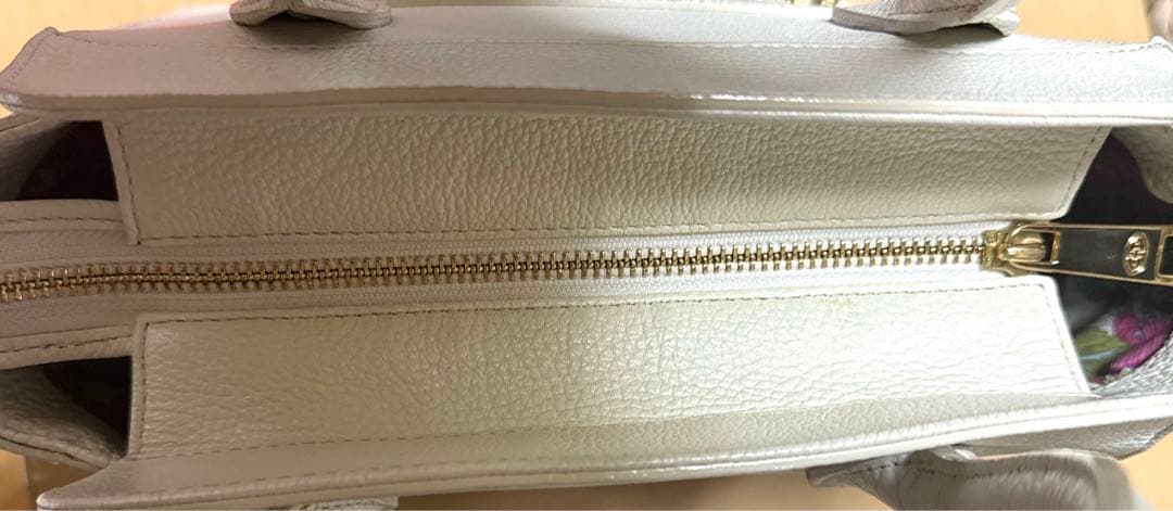 専用品HAMANO ハナエル ミニボクシー オフホワイト 2WAYハンドバッグ