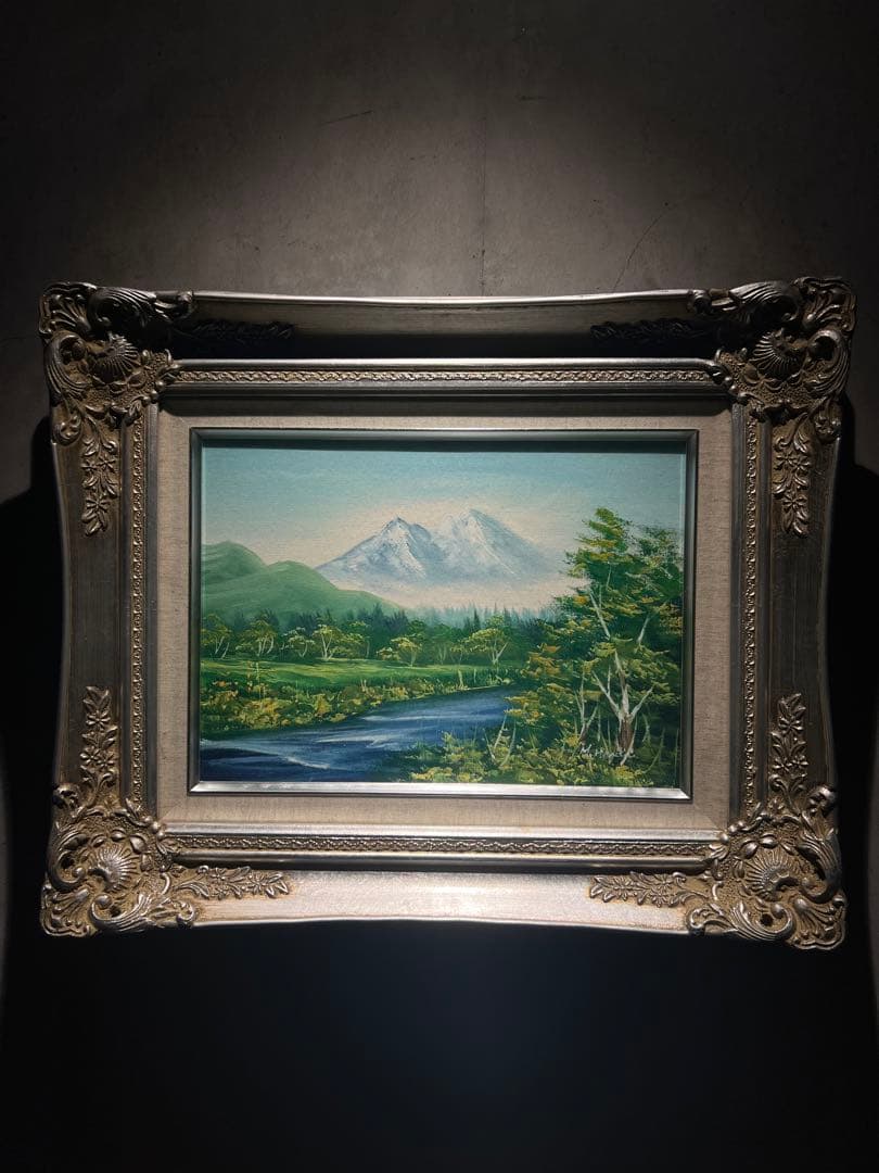 他の人発送×肉筆油彩画　【風景画】　直筆サインあり