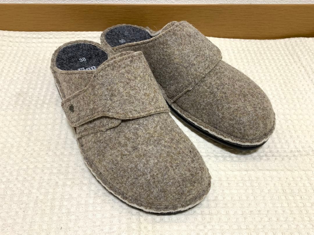 1足限り！ドイツ製レディースフィンコンフォート屋内外兼用中敷き付きサンダル5