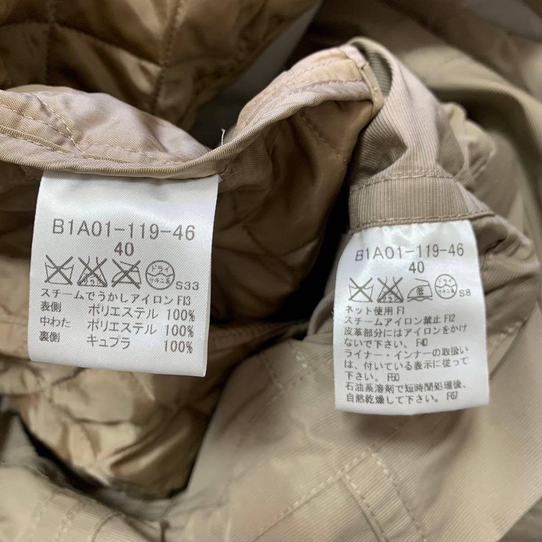 バーバリーロンドン　3way ライナー付き　コート　メガチェック　カーキ　フード