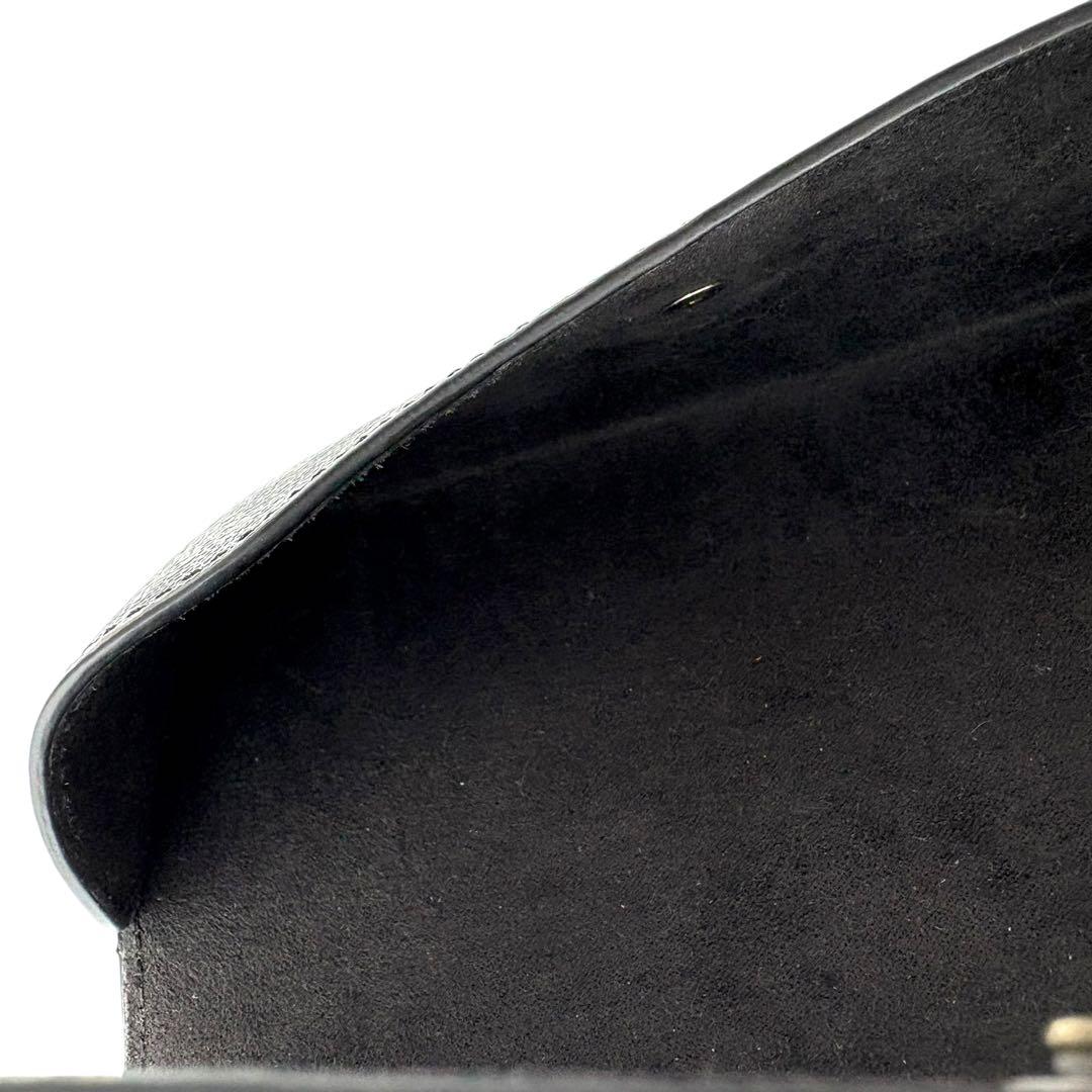 美品　coach コーチ　サングラスケース　シグネチャー柄　黒　BLACK