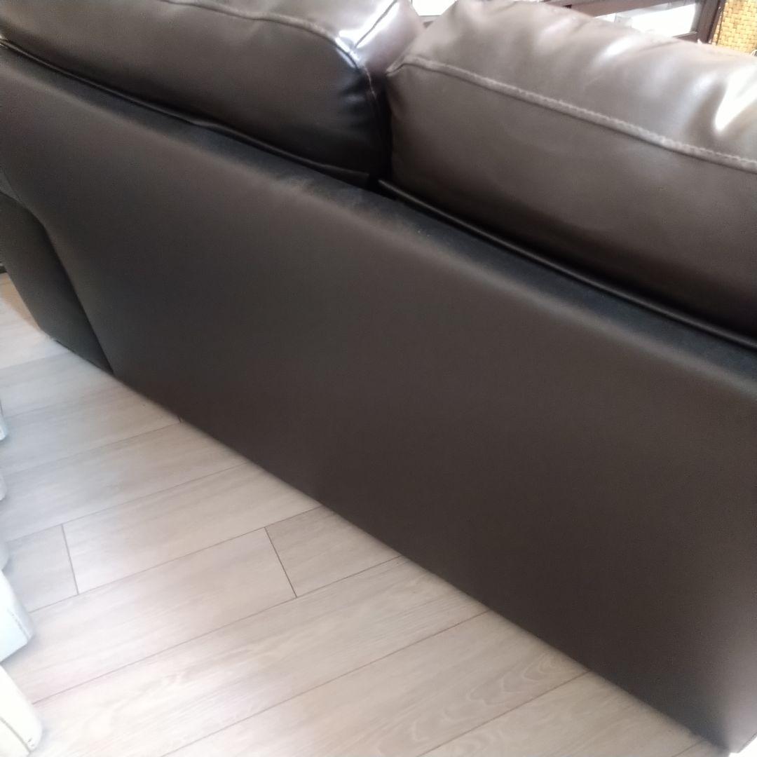 あと1/2 送料込 ニトリ コーナーソファ カウチソファ ダークブラウン