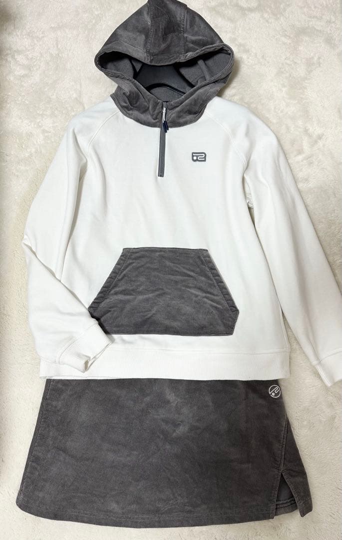 Rosasen 裏起毛パーカー　トレーナー　スカート　パーリーゲイツ