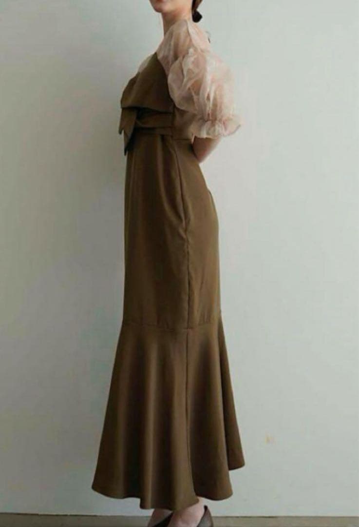 acka シアーパフドレス