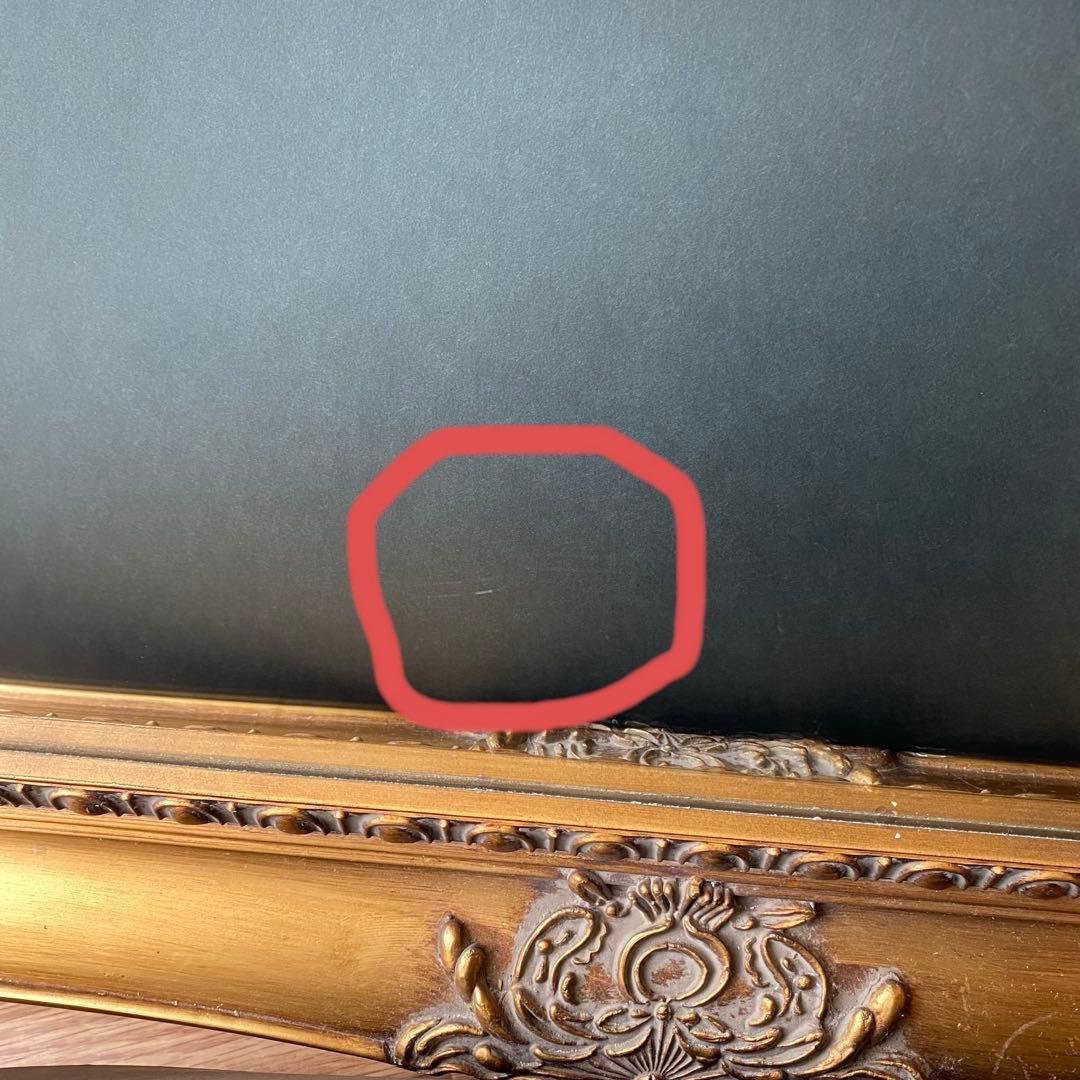 アンティーク調ミラー 全身鏡 姿見 ゴールド