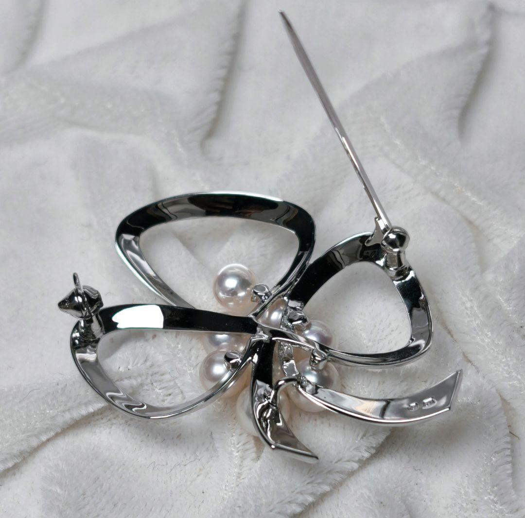 【極美品 最高級】ミキモト ブローチ パール フォーマル 8珠 皇室御用達 花束