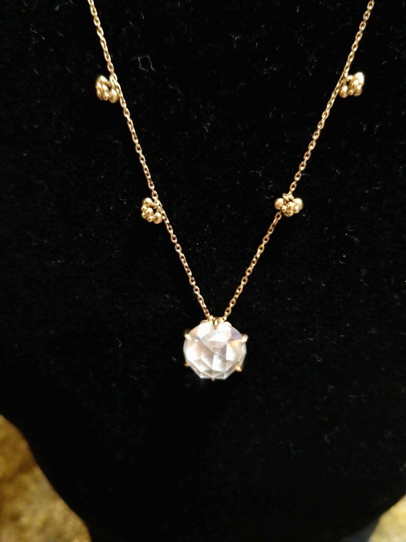 K18YG トパーズ 4.84ct ネックレス｜ヨシノブ 多面カット 着画あり