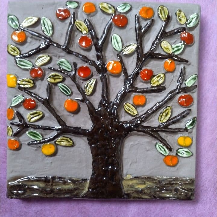 Jie Gantofta ジイ・ガントフタ リンゴの木 陶板 SWEDEN 新品