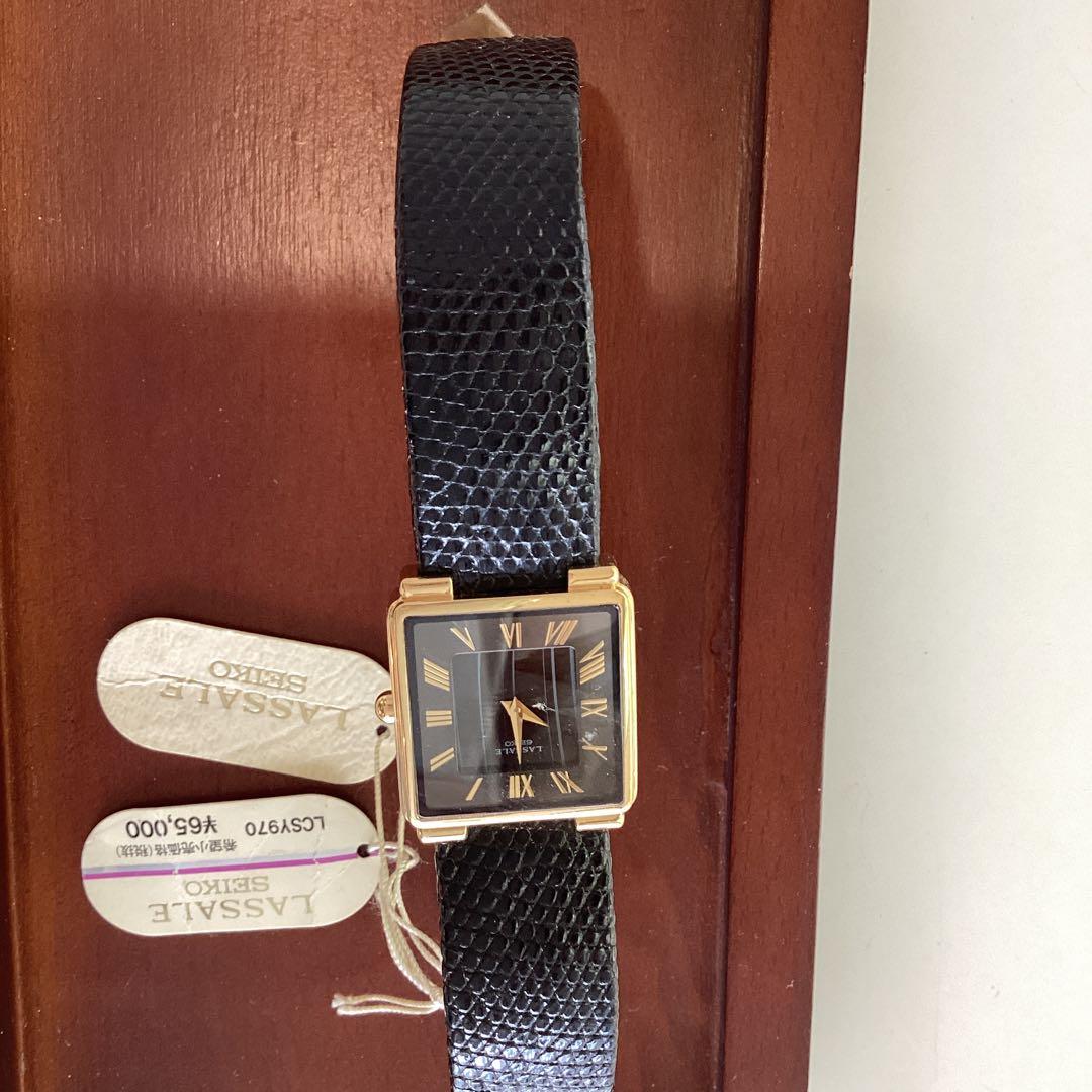 SEIKO LASSALE スクエア型 時計