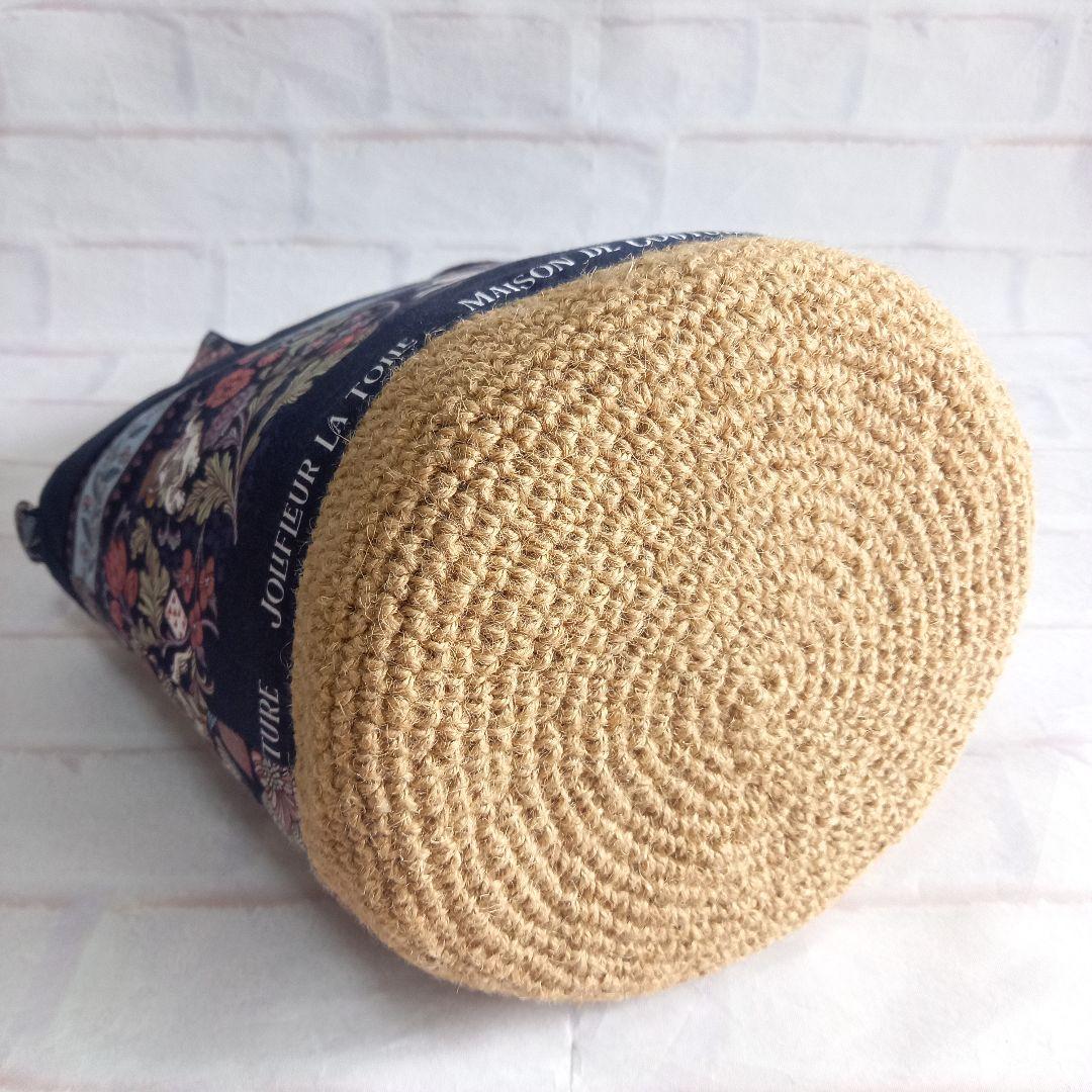 【専用】ジョリーフルール 麻かごバッグ ハンドメイド