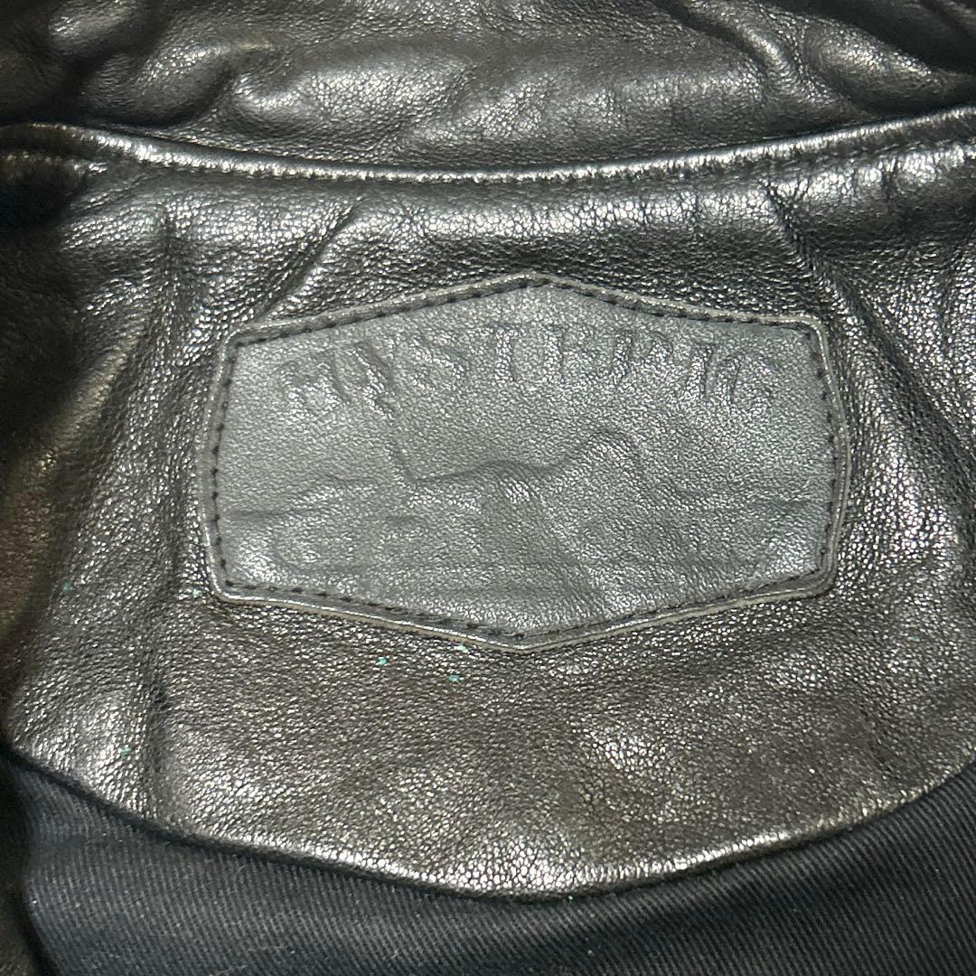 ヒステリックグラマー レザージャケット 山羊革 サイズfree ブラック