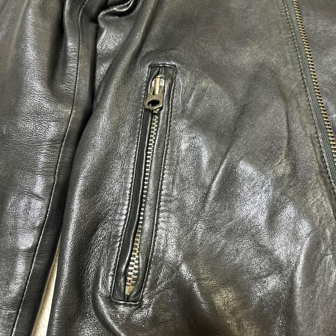 ヒステリックグラマー レザージャケット 山羊革 サイズfree ブラック