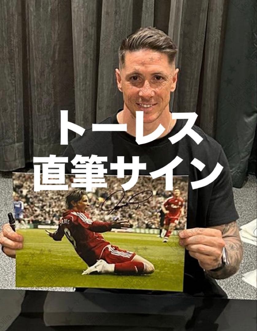 【証明書付】トーレス 直筆サイン プレミア 初GOAL A3サイズ