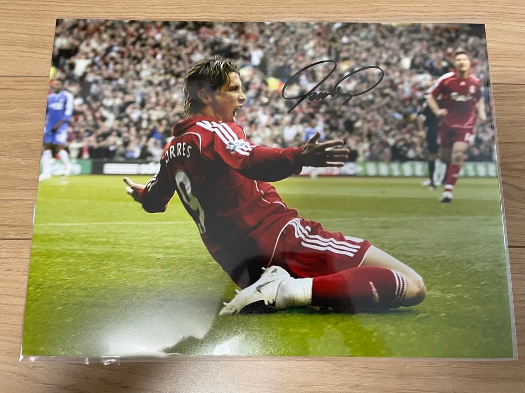 【証明書付】トーレス 直筆サイン プレミア 初GOAL A3サイズ