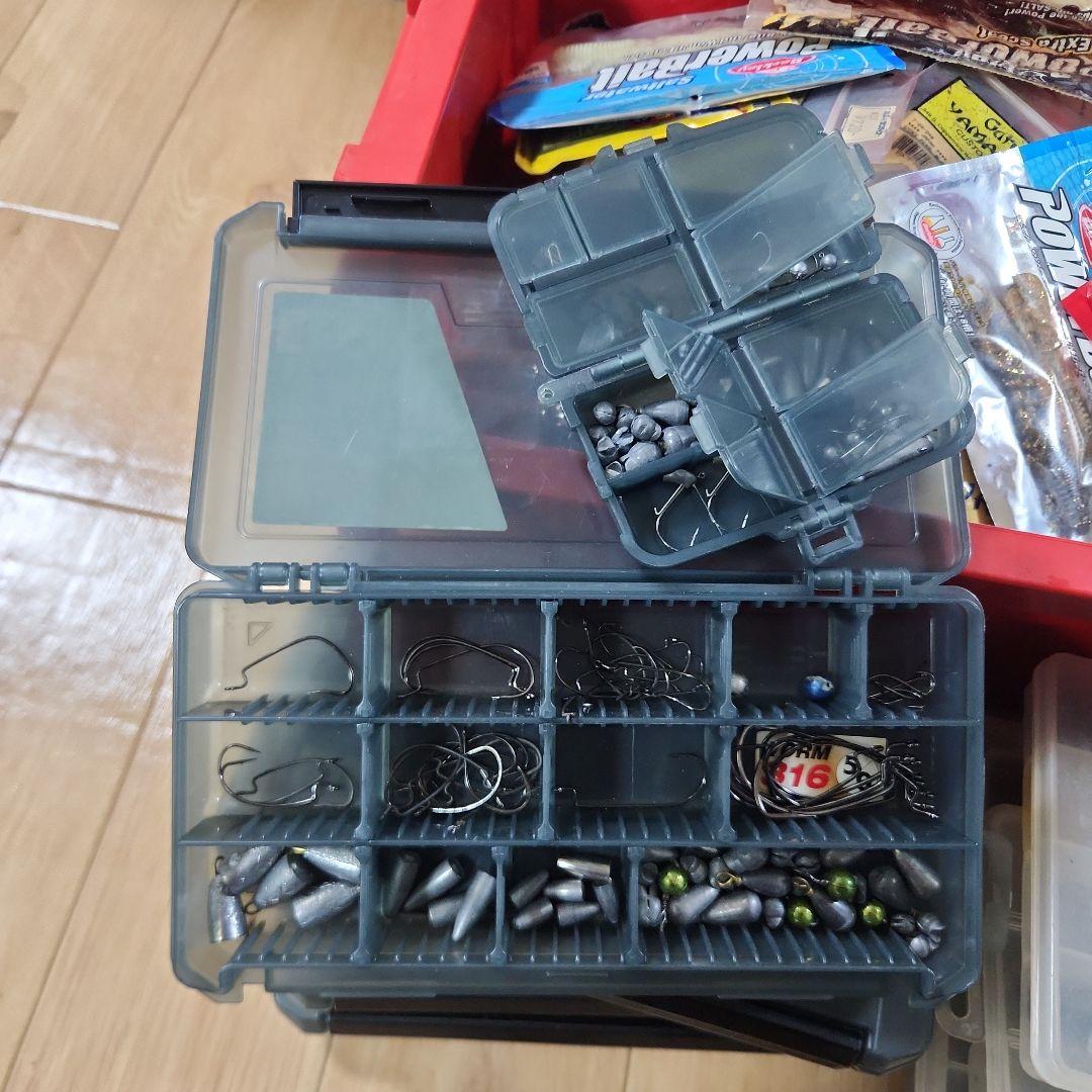 バス釣り引退　ワーム　フック　シンカー　ジグヘッド　まとめ売り★