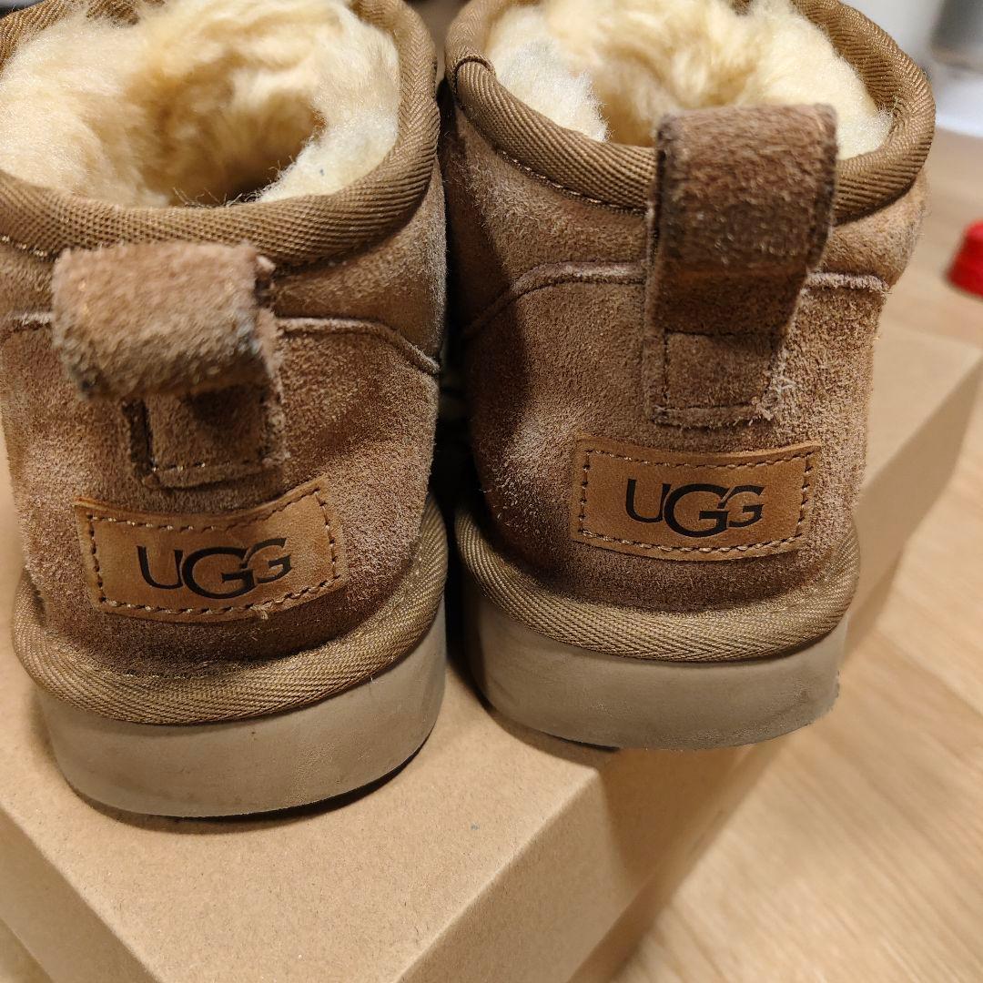 【美品】UGG＊W Classic Ultra Mini Chestnut