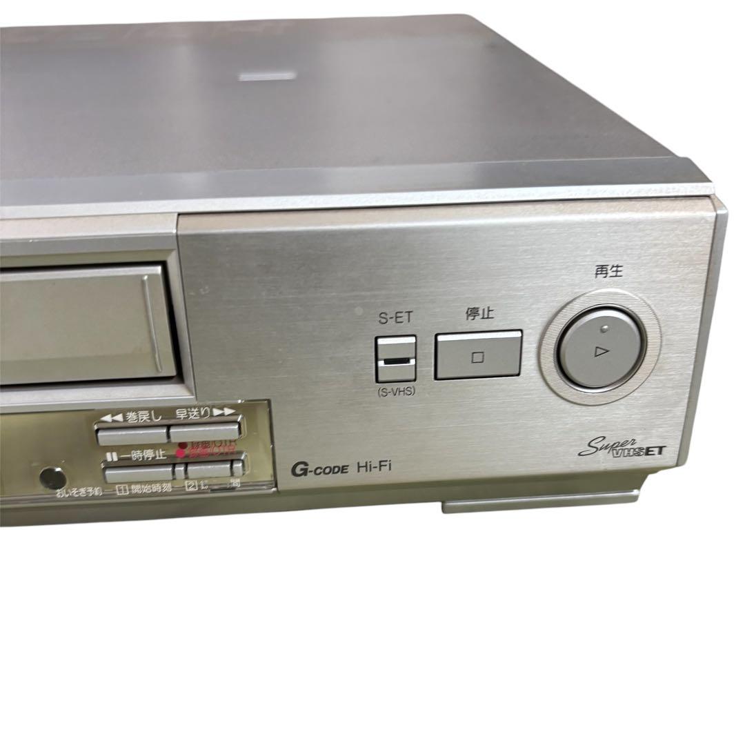 三菱　S-VHSビデオデッキ HV-E500 動作品　リモコン欠品